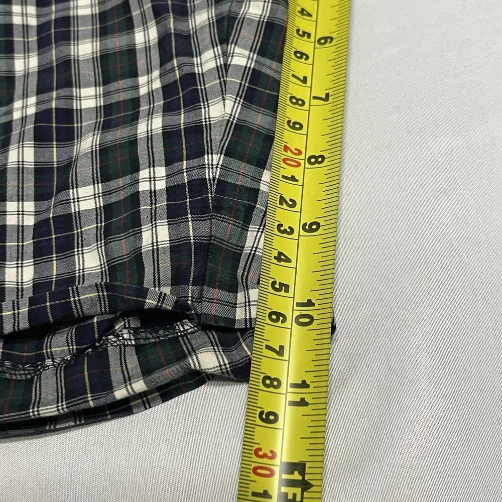 Vintage Polo Ralph Lauren Plaid Chino Shorts Men's 36 Preppy Adjustable Waist